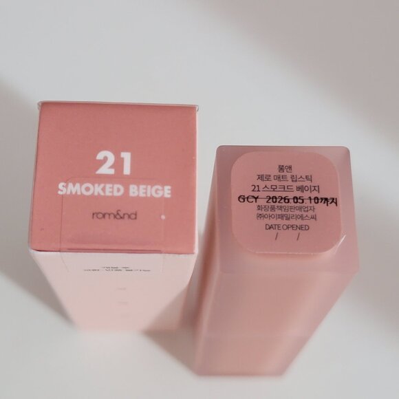 Romand Zero Matte Lipstick - Shade Smoked Beige NIB - Picture 11 of 13